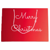 Grote Ontwerper Kerstcadeau Canvas tas Groot Cadeauzakje (Voorkant)