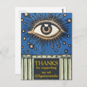 Grote Oog Bedankt, tekst bewerken Briefkaart (Voorkant / Achterkant)