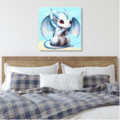 Grote Oog Draak Canvas Afdruk (Insitu (Slaapkamer))