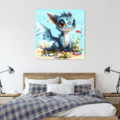 Grote Oog Draak Canvas Afdruk (Insitu (Slaapkamer))