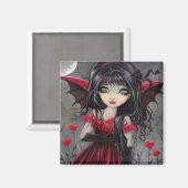 Grote Oog Leuke Rode Hart Gotische Vampier Fairy A Magneet (Voorkant / Achterkant)