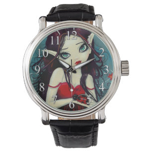 Grote Oog Lieveheersbeestje Fee Fantasie Kunst Horloge