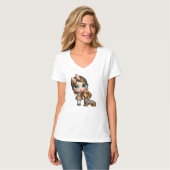 Grote Oog Teckel T-shirt (Voorkant volledig)