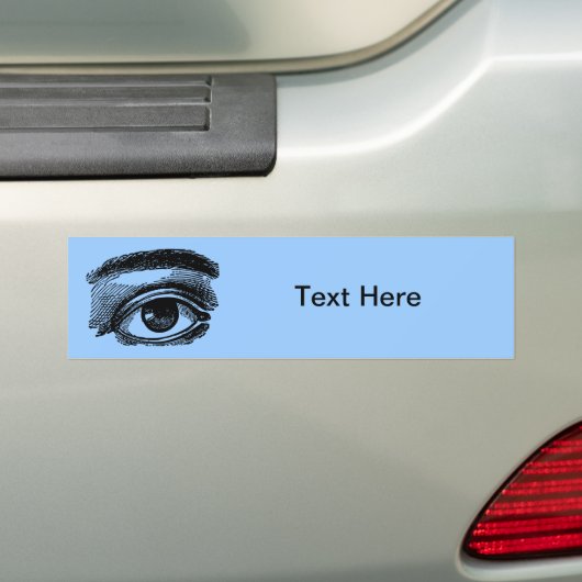  grote oogkleurendruk bumpersticker (Op auto)