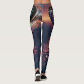 Grote oogverscheurende tranen weerspiegeld in een  leggings (Achterkant)