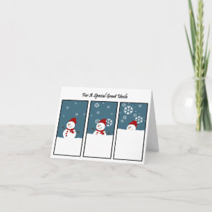 Grote Oom Blizzard kerstkaart Feestdagen Kaart