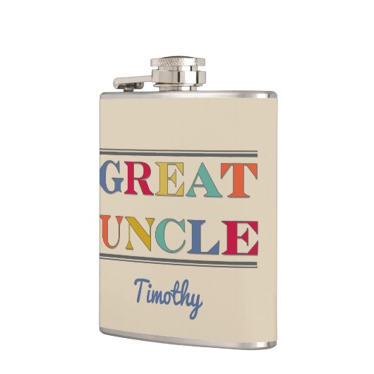 Grote oom herdenking heupfles (Links)