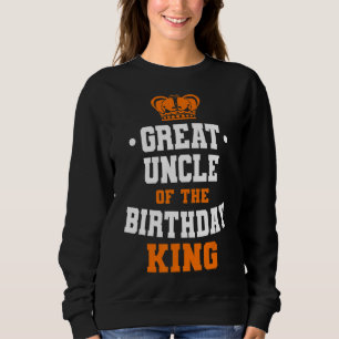 Grote oom van de 'Birthday King Party' kroondag Trui