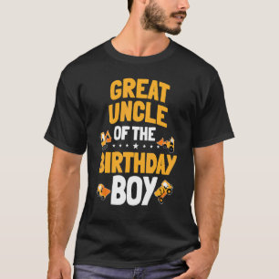 Grote oom van de bouwvakker van de verjaardagsjong t-shirt