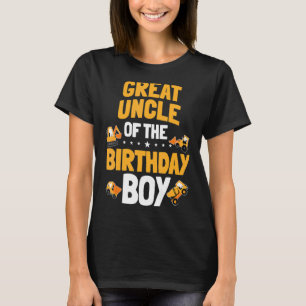 Grote oom van de bouwvakker van de verjaardagsjong t-shirt