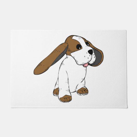 Grote Oor Hond Deurmat (Voorkant)