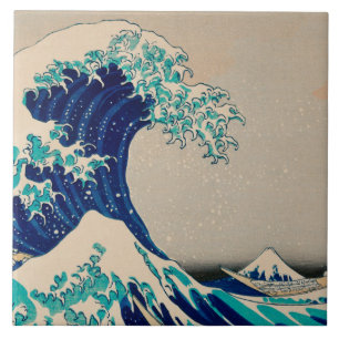 GROTE OORLOG VAN KANAGAWA Katsushika Hokusai Japan Tegeltje