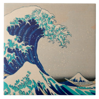 GROTE OORLOG VAN KANAGAWA Katsushika Hokusai Japan Tegeltje