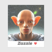 Grote oorlogen, mensen als Alien Sticker (Vel)