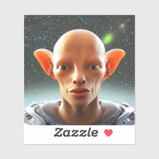 Grote oorlogen, mensen als Alien Sticker (Vel)