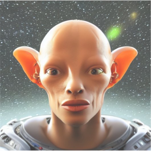 Grote oorlogen, mensen als Alien Sticker (Voorkant)