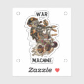 Grote Oorlogsmachine Sticker (Vel)
