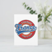 Grote Oost-Straatsburg Frankrijk Retro logo Briefkaart (Staand voorkant)