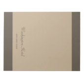 Grote op maat gemaakte bureau-notitieblok  notitieblok (Voorkant)