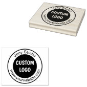 Grote op maat gemaakte rubberen stempel met logo,  (Gestempeld)