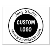 Grote op maat gemaakte rubberen stempel met logo,  (Afrduk)