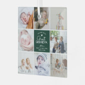 GROTE OPA 'de meest geliefde' Fotocollage Glas Ornament (Voorkant links)