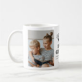 Grote Opa Familie Foto Twee-Tone Koffie Mok (Links)