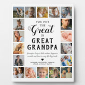 Grote Opa Foto Keepsake Fotoplaat (Voorkant)