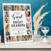 Grote Opa Foto Keepsake Fotoplaat (Zijkant)