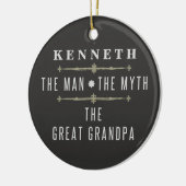 Grote opa het Man de mythe Keramisch Ornament (Links)