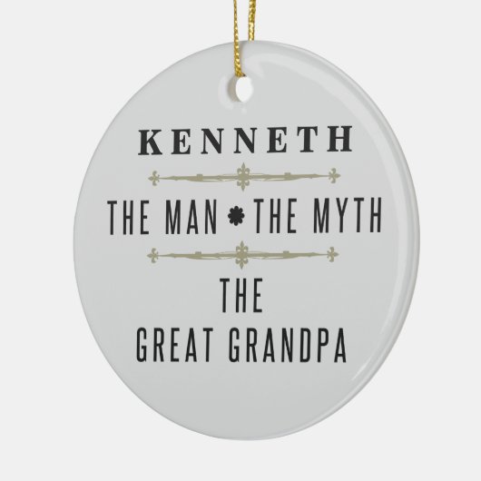 Grote opa het Man de mythe Keramisch Ornament (Links)