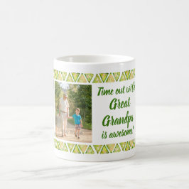 Grote opa is Geweldige 3 Foto groene grens Koffiemok