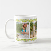 Grote opa is Geweldige 3 Foto groene grens Koffiemok (Links)