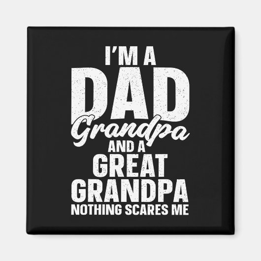 Grote Opa Kunst voor Grote Opa Mannen Opa Magneet (Voorkant)