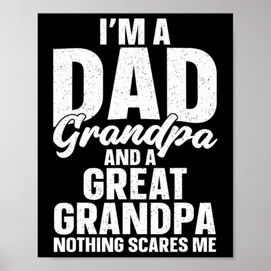 Grote Opa Kunst voor Grote Opa Mannen Opa Poster (Voorkant)