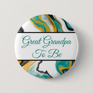 Grote opa om te worden   Baby shower van jongen Ronde Button 5,7 Cm