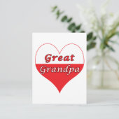 Grote opa Poolse hartswond Briefkaart (Staand voorkant)