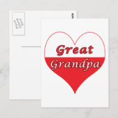 Grote opa Poolse hartswond Briefkaart (Voorkant / Achterkant)
