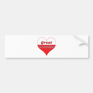 Grote opa Poolse hartswond Bumpersticker