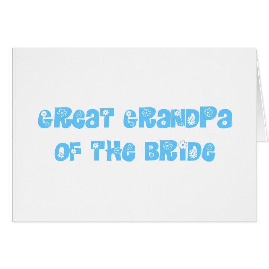 Grote opa van de Bride (Voorkant Horizontaal)