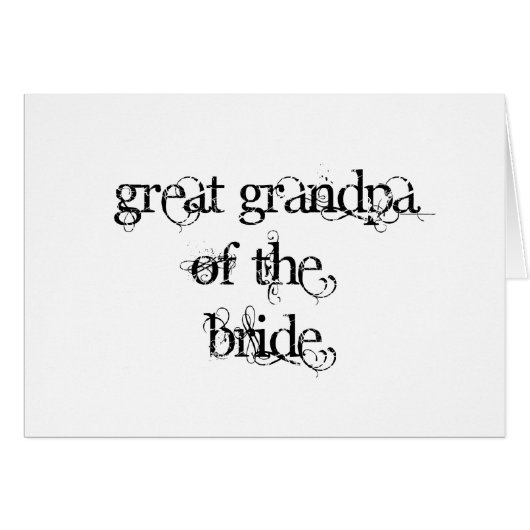 Grote opa van de Bride (Voorkant Horizontaal)