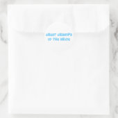 Grote opa van de Bride Ronde Sticker (Tas)