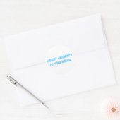 Grote opa van de Bride Ronde Sticker (Envelop)
