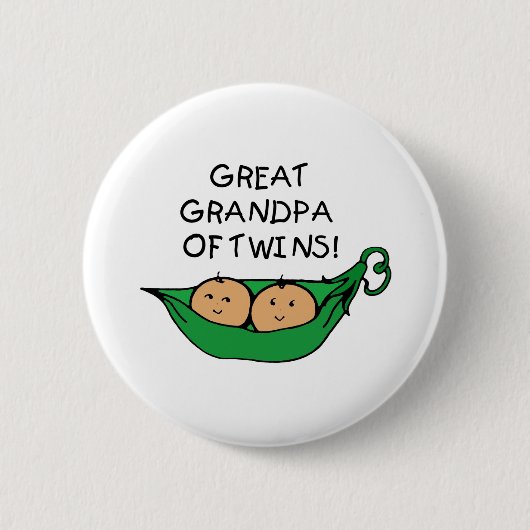 Grote opa van Twins Pod Ronde Button 5,7 Cm (Voorkant)