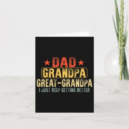 Grote opa voor vaders dag papa opa opa kaart (Voorkant)