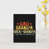 Grote opa voor vaders dag papa opa opa kaart (Gele Bloem)