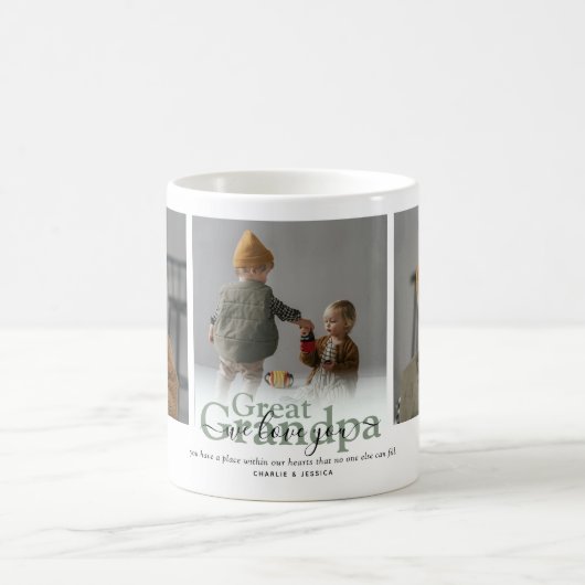 Grote Opa 'We Love You' 3 Fotocollage Koffiemok (Center)