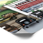 "Grote opa's zuivelwinkel & ijswinkel" Poster (Hoek)