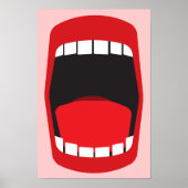 grote open mond poster (Voorkant)