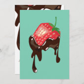 Grote opening — aardbei kaart (Voorkant / Achterkant)